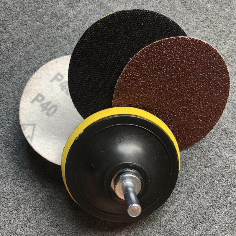 (image for) 10PC 4 Inch Abrasive Sand Discs Sanding Paper 1000 Grit With M10 Base & Handle