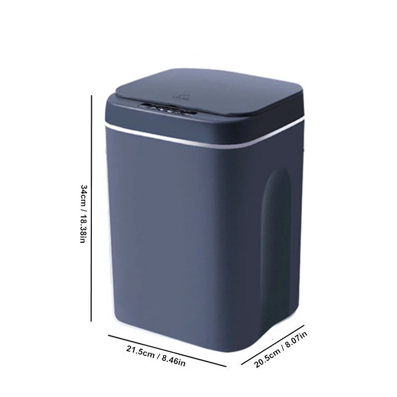 (image for) AGSIVO 16L Smart Induction Touchless Trash Can Waste Bin With Motion Sensor and Rechargeable Battery For Kitchen Bedroom Bathroom Office